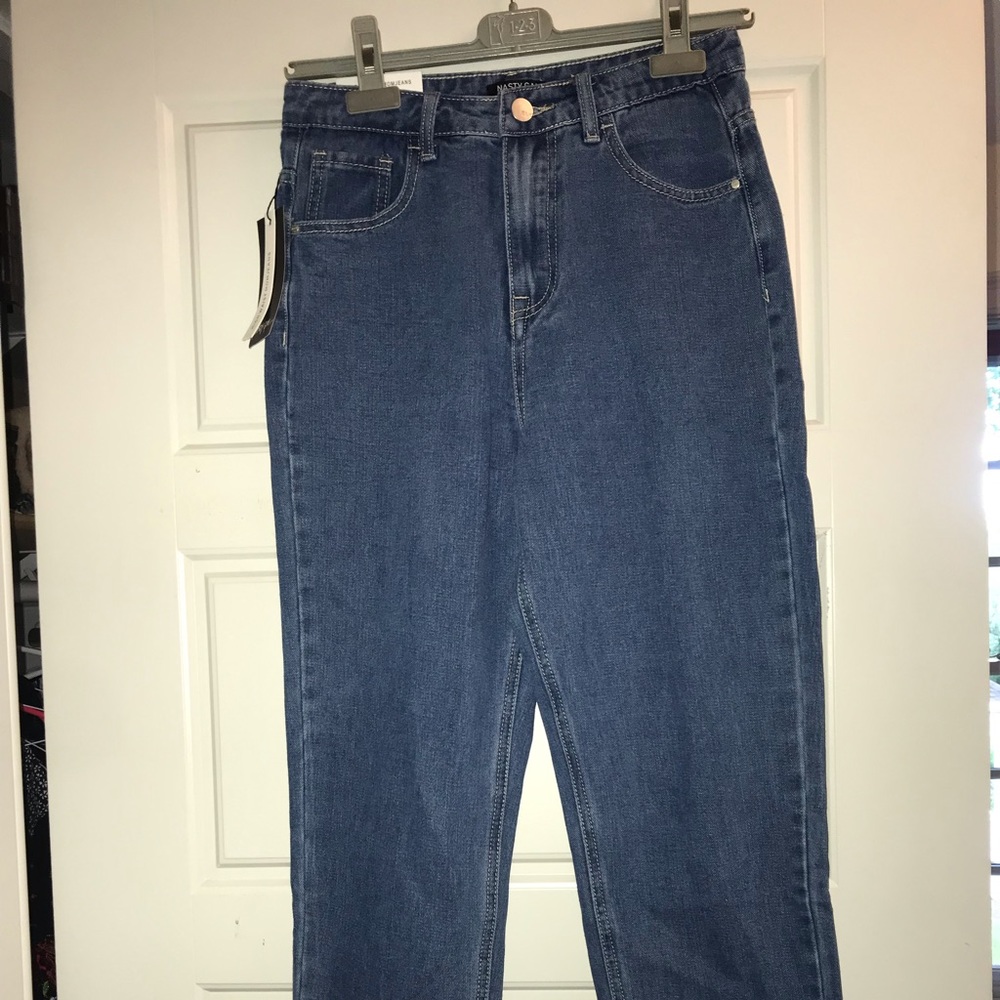Mid rise mom jeans